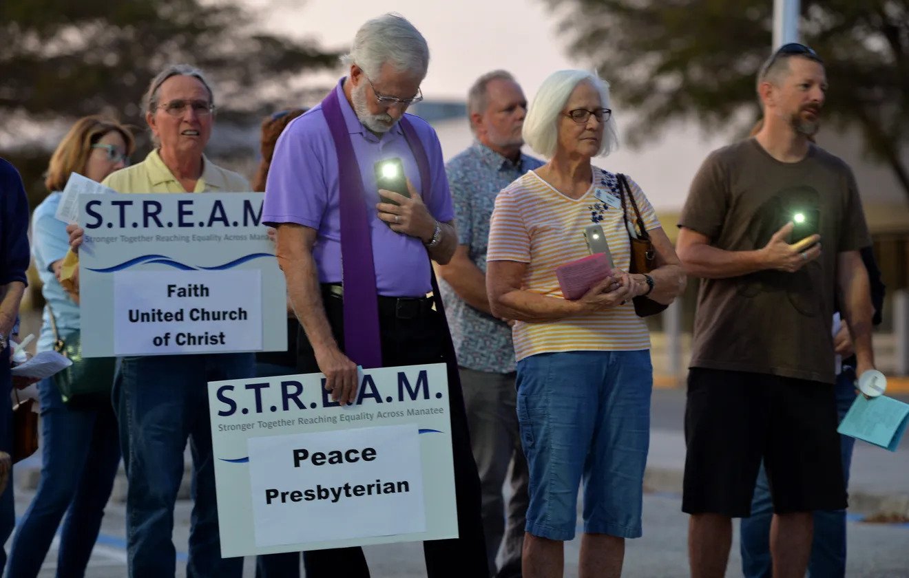 Manatee faith leaders demonstrate for change of Sheriff’s Office policies